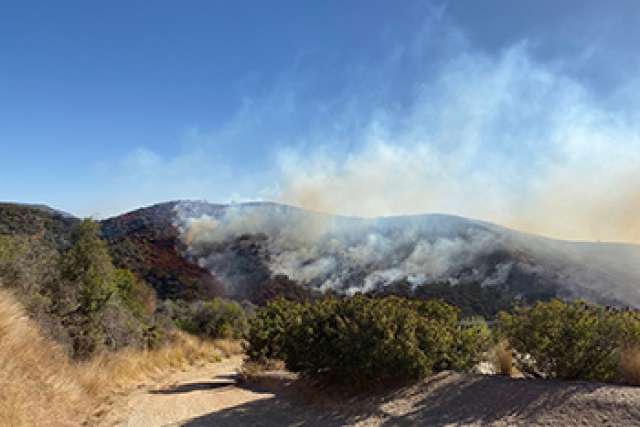 Smoke from Getty Fire