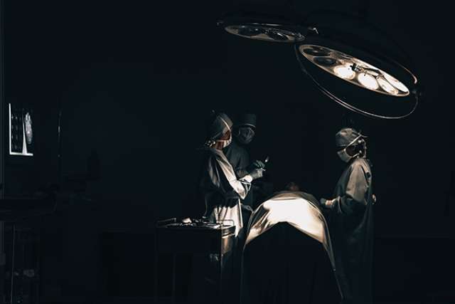 Surgeons in operating room