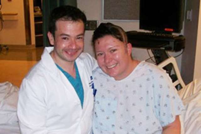 Doctor and patient in hospital