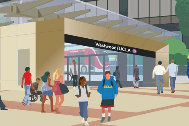 Illustration of Metro's purple line subway extension Westwood. Courtesy of Metro.