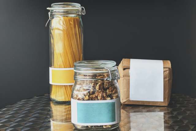 Pasta, nuts, and flour