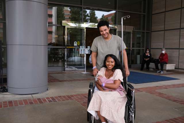 Ariyana and Stephan Hernandez head home from the hospital with Havanah. (Photo courtesy of Ariyana and Stephan Hernandez)