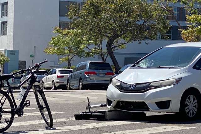 E-scooter crash