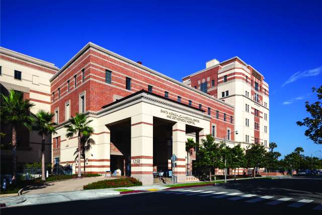 Exterior of hospital building