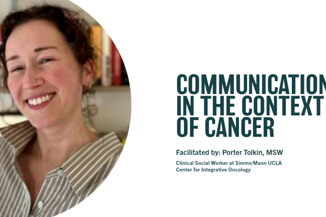 Commnication in the Cancer Context - Facilitated by Porter Tolken