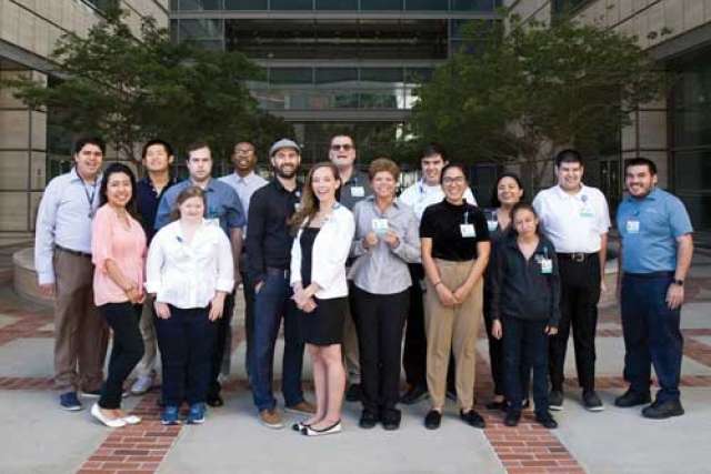 UCLA Project Search team standing outside in a group