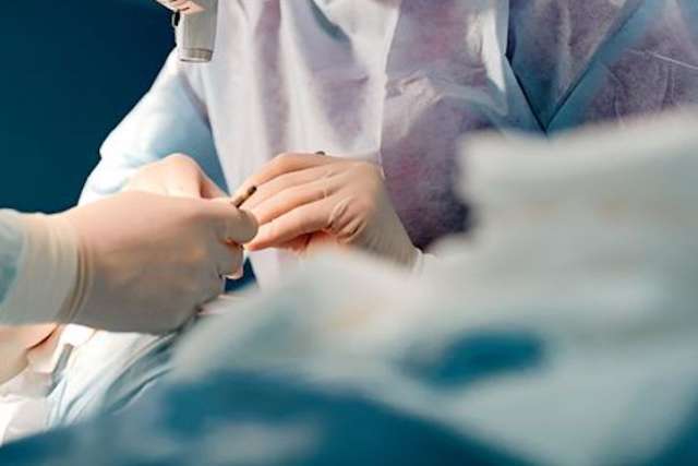 Photo of a surgical procedure at UCLA Health