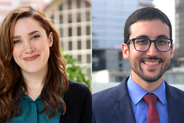 Sydney Siegel and Geoffrey Corner with the Simms/Mann-UCLA Center for Integrative Oncology