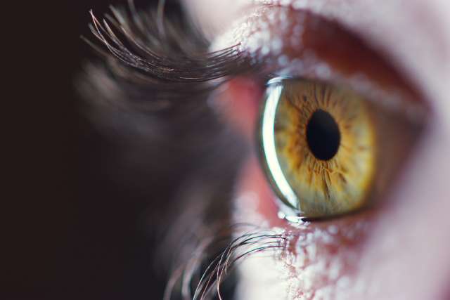 Close up of someone's eye