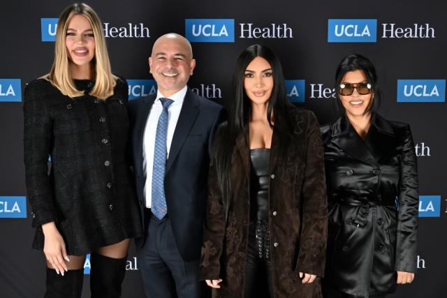Dr. Esrailian with Kardashian sisters