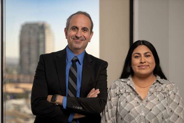 George Nino and Sandra Lopez guide international patients through the UCLA Heath system.