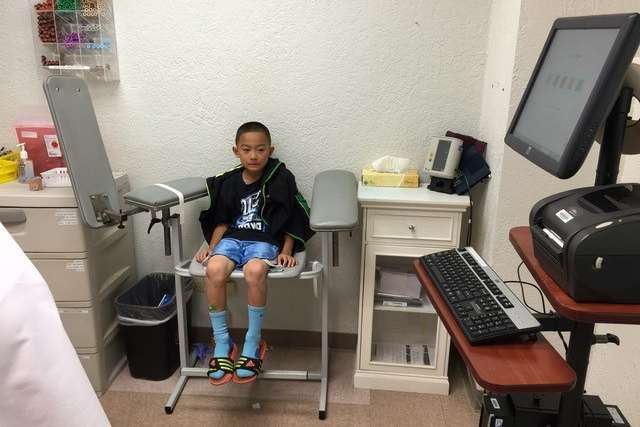 Sei Nagashima, at age 7, was still getting used to living with ITP and all the hospital visits it requires. (Photo courtesy of Taku Nagashima)  ​