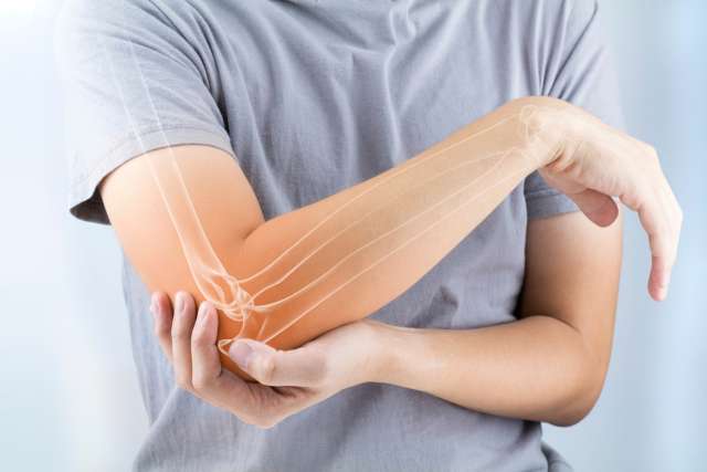 Elbow joint injury concept