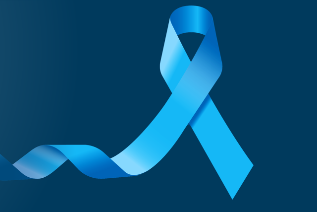 Colorectal Cancer blue ribbon