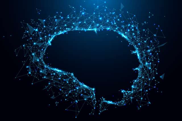 Brain network illustration