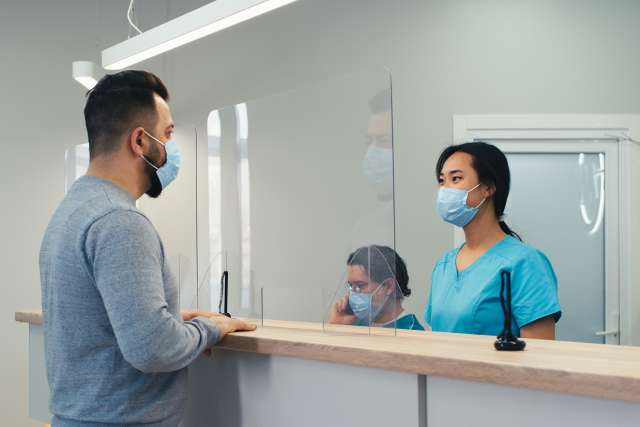 Medical staff with patient 