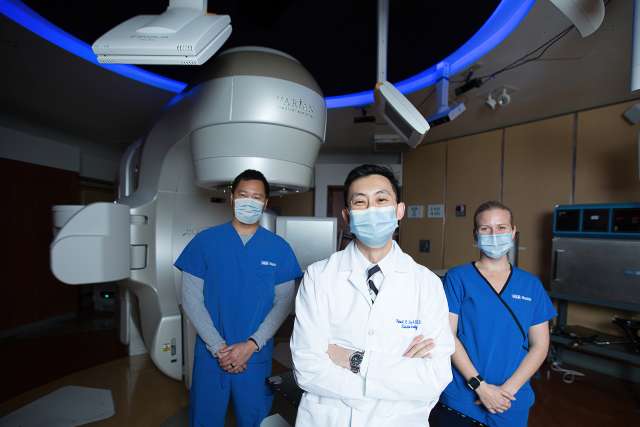 Radiation Oncology Scanner and medical staff