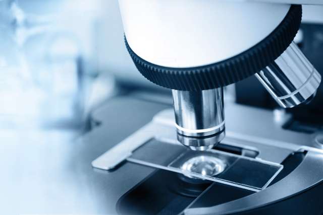 microscope in laboratory