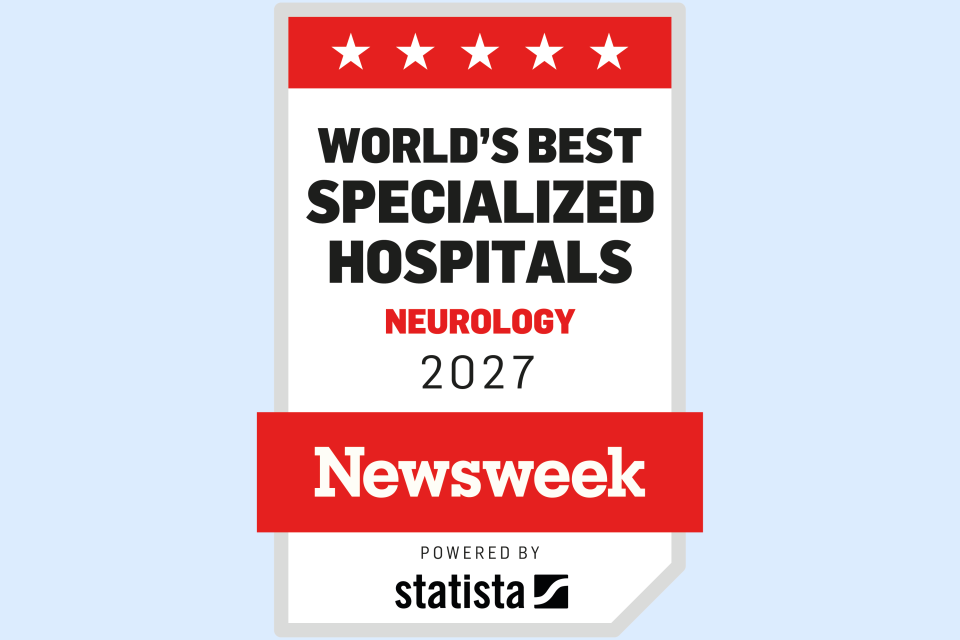 World's Best Specialized Hospitals Neurology 2027 Newsweek badge