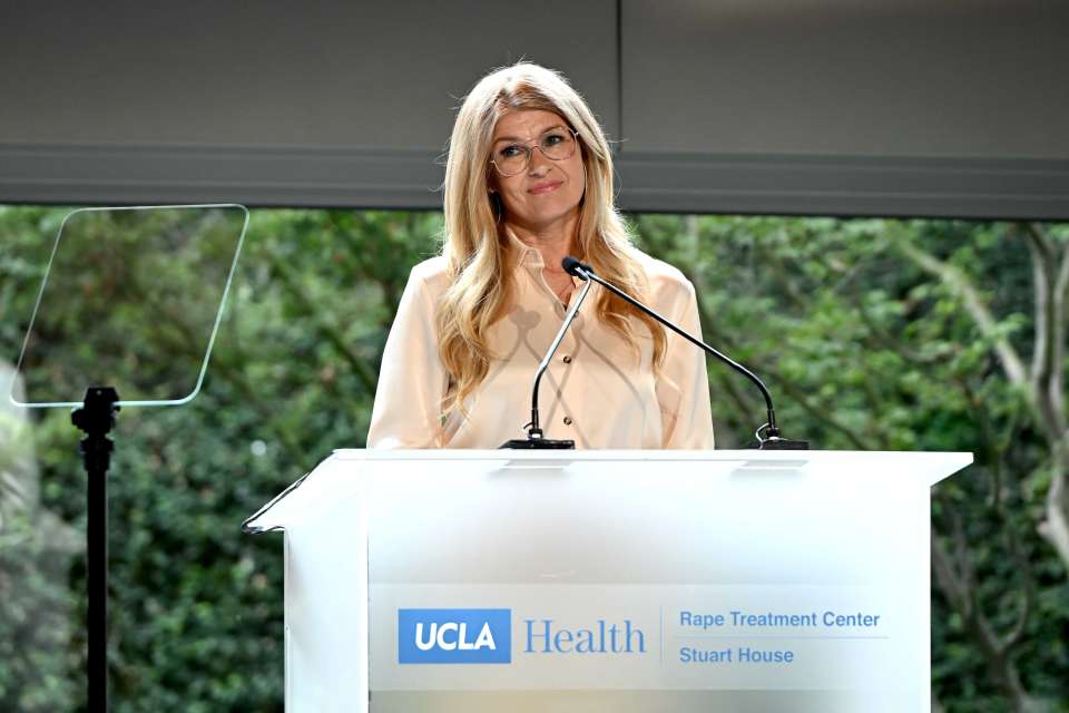Connie Britton as a speaker at event