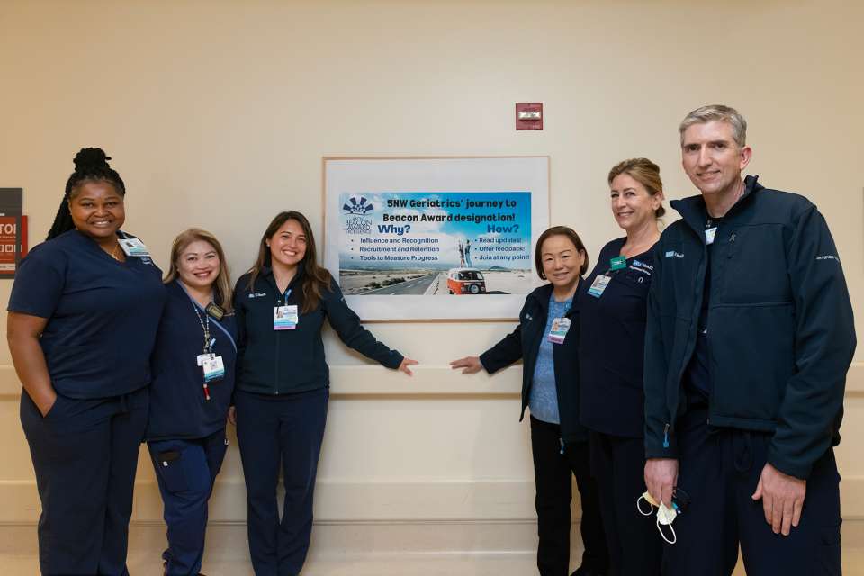 Nursing team celebrates Beacon Award