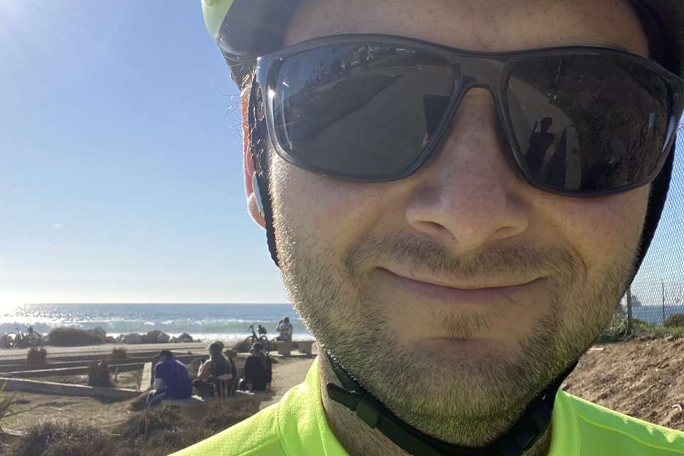 Cycling on the coast