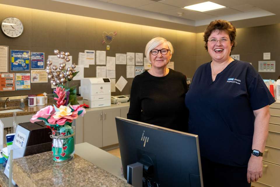 Elizabeth Maister and Ida Anderson