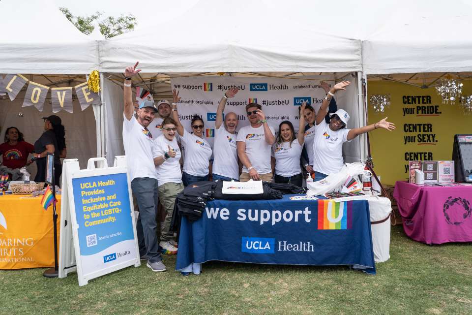 UCLA Health Booth at Pride