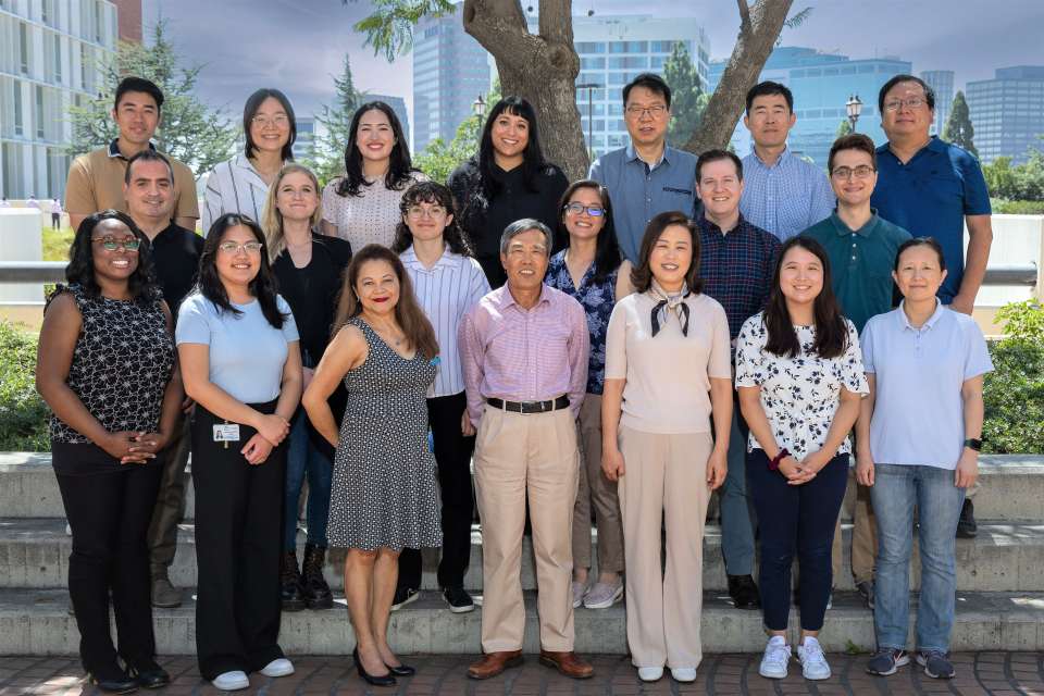 UCLA JCCC Genomics Shared Resource team members in the lab