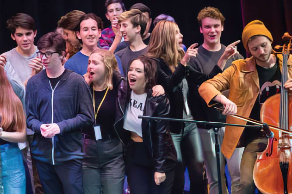 Musicians on stage at Chords2Cure benefit concert