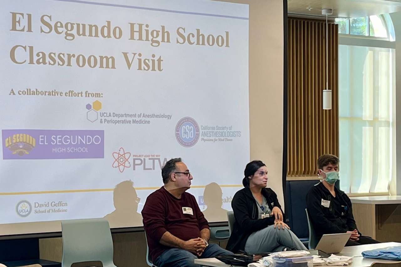 DAPM Physicians at Winter 2024 High School Project Lead the Way Visits 