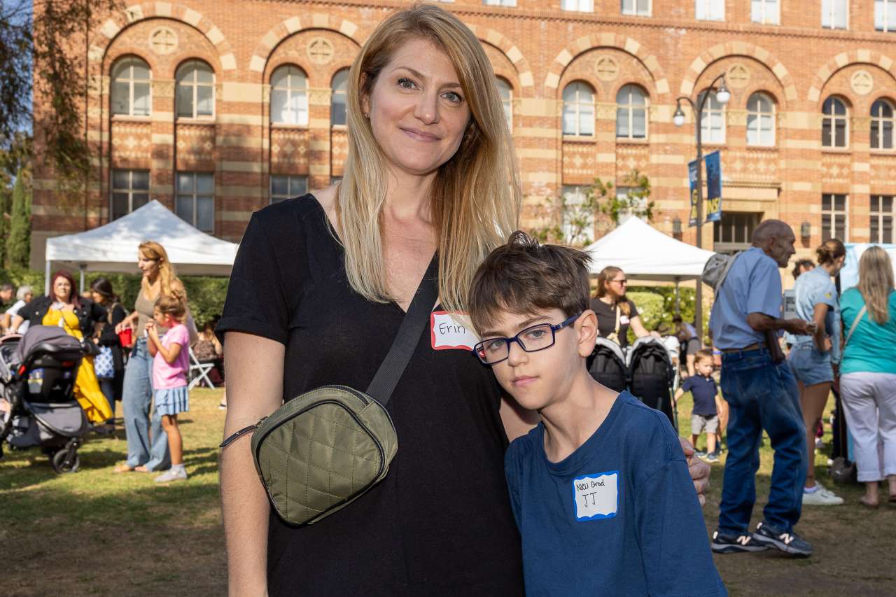 Erin Copen Howard and her son JJ at the reunion