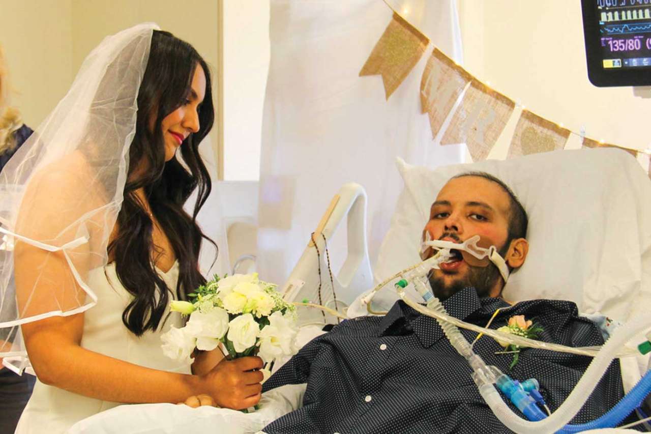 A wedding in the ICU for a patient and his fiance.