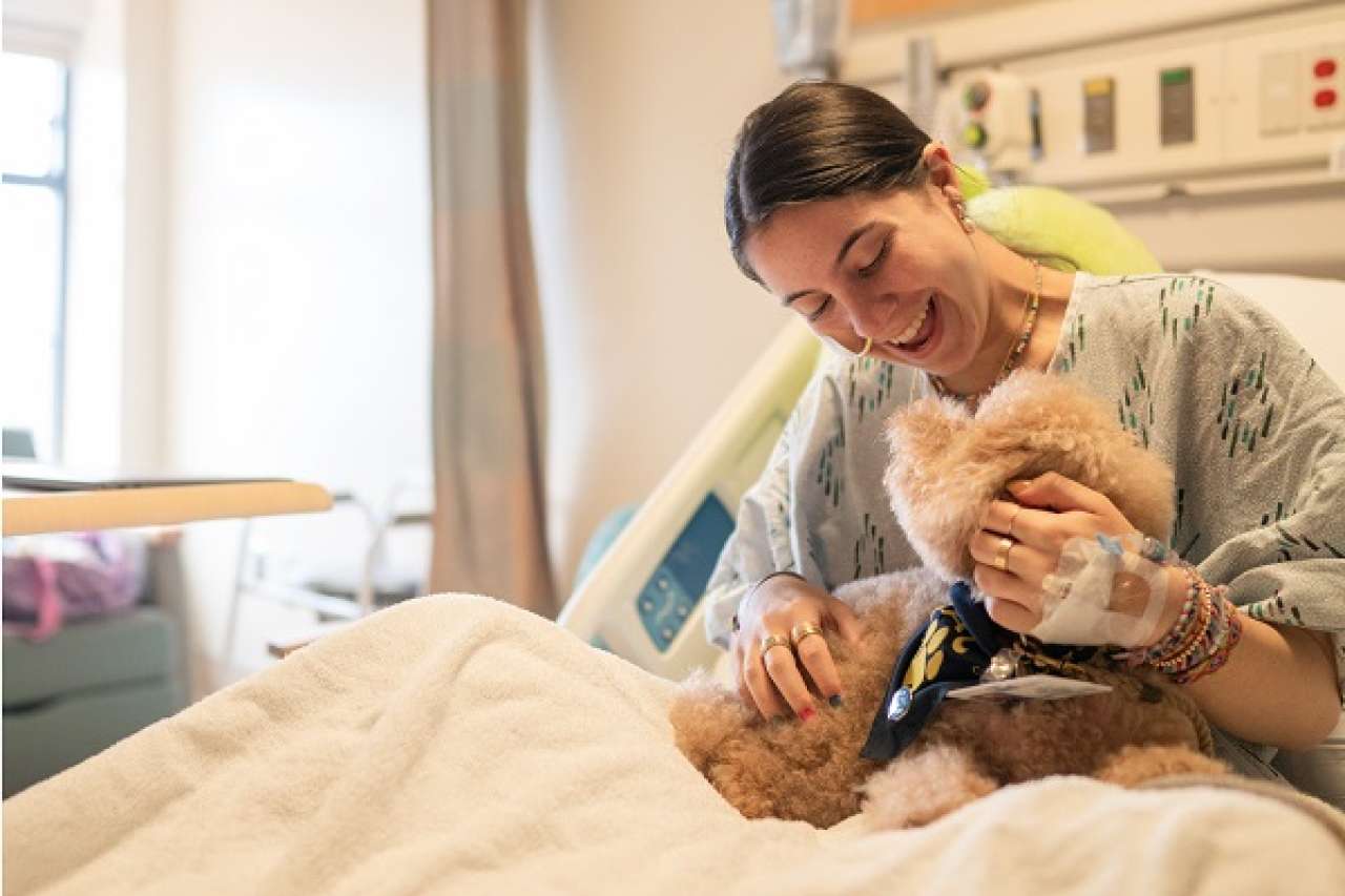 Patient with UCLA PAC Dog