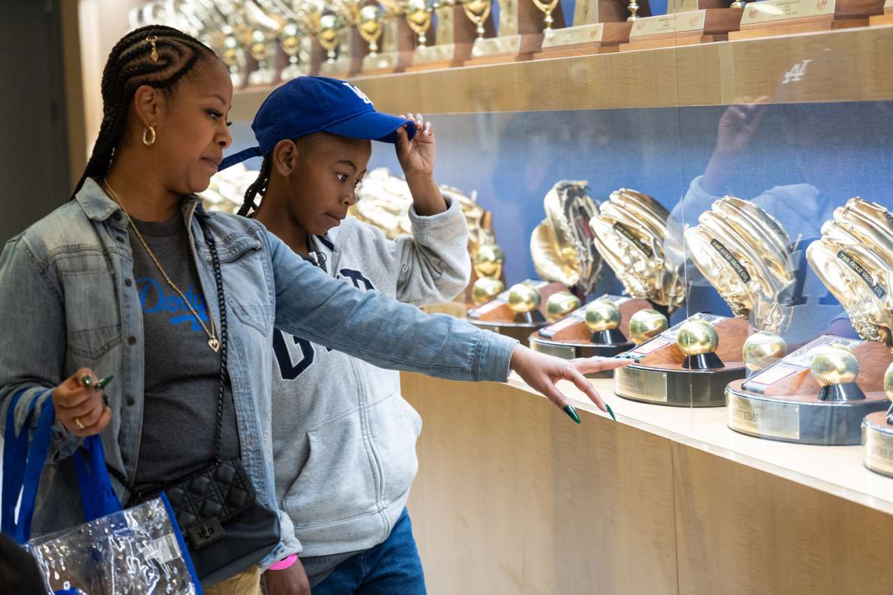 UCLA Health pediatric cardiology patient, Albert Lee tours Dodger Stadium with family and friends