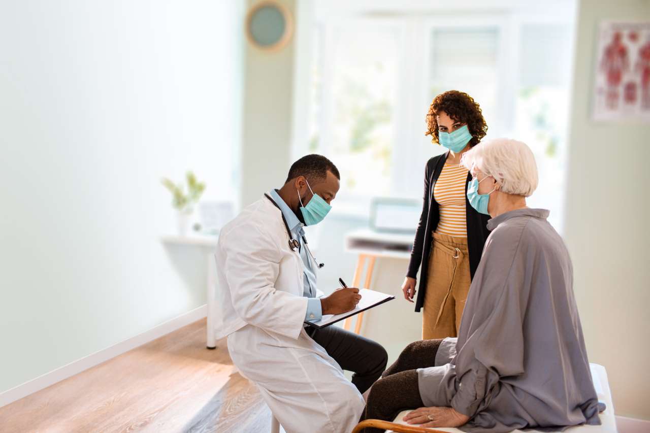 Exam room discussing treatments
