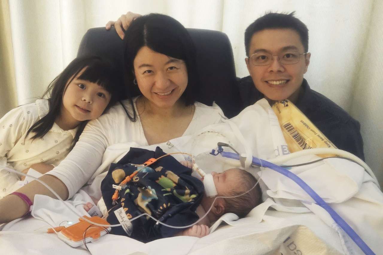 Newborn Baby Francis and his family