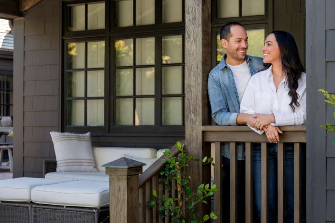 Lisa Gluck with husband