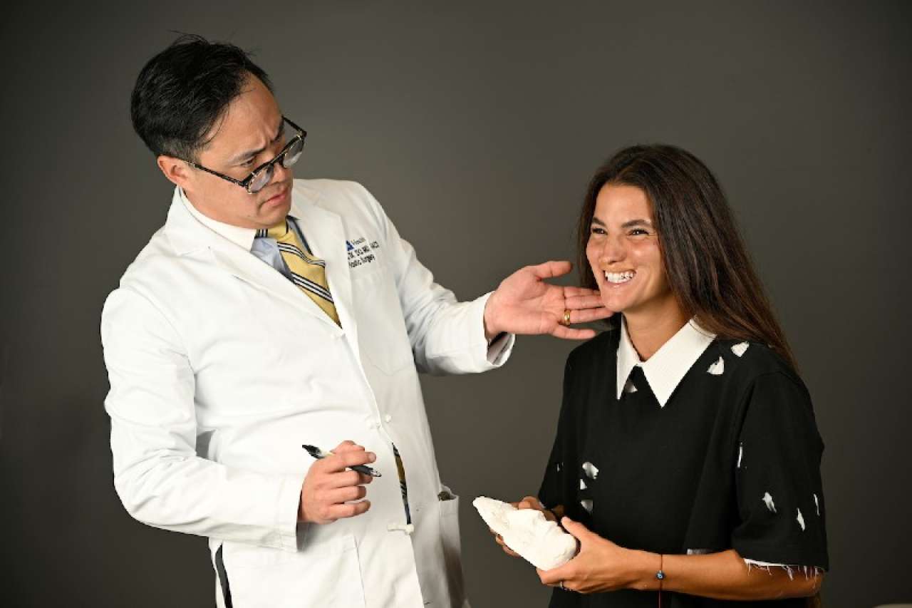 Dr. Do and Brook smiling