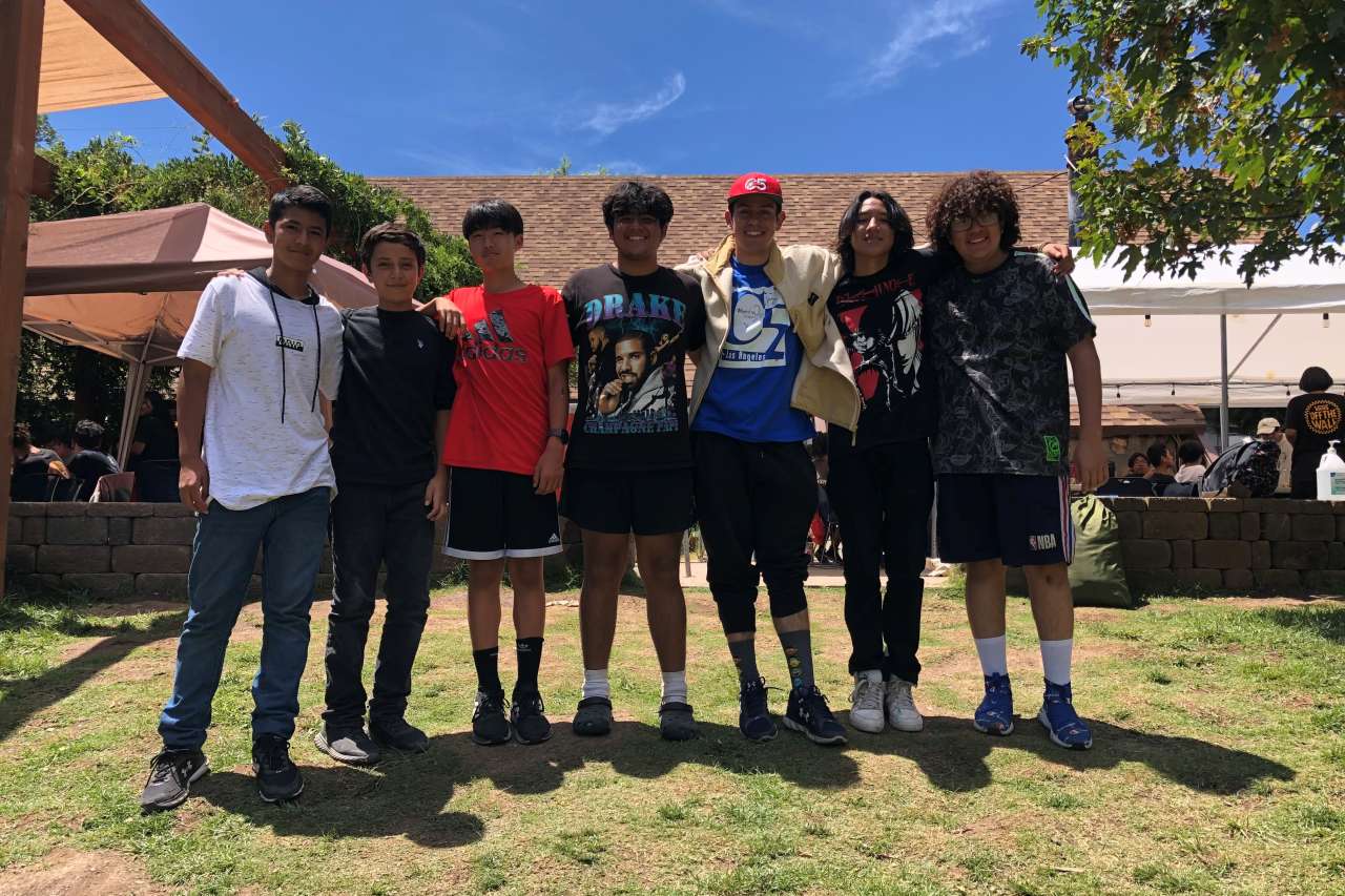 ucla bridges trainee cristian rodriguez with his campers