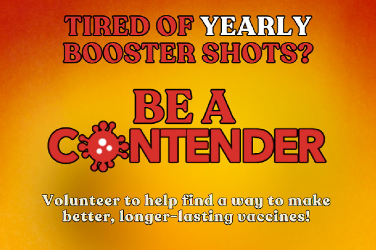 Tired of yearly booster shots? Be a contender.
