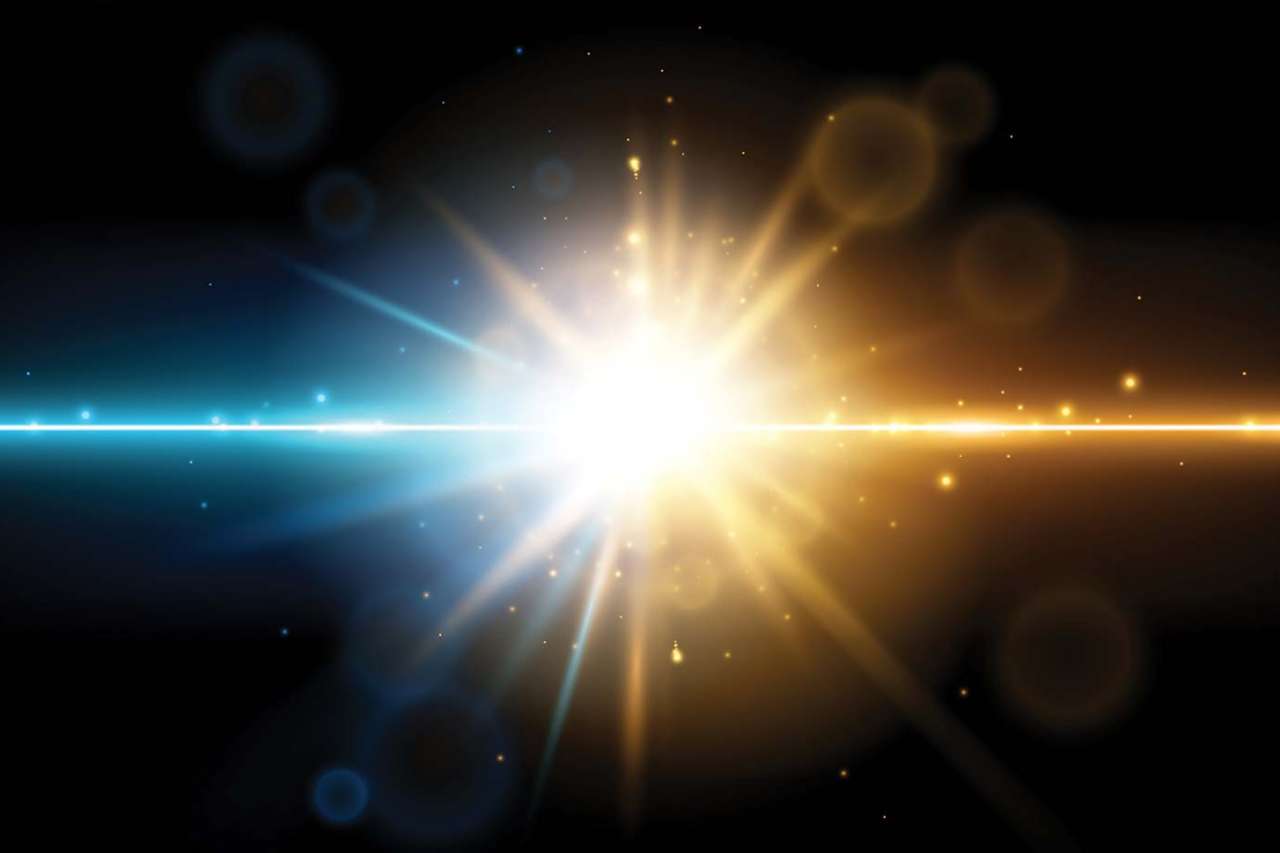 Bright radiant light