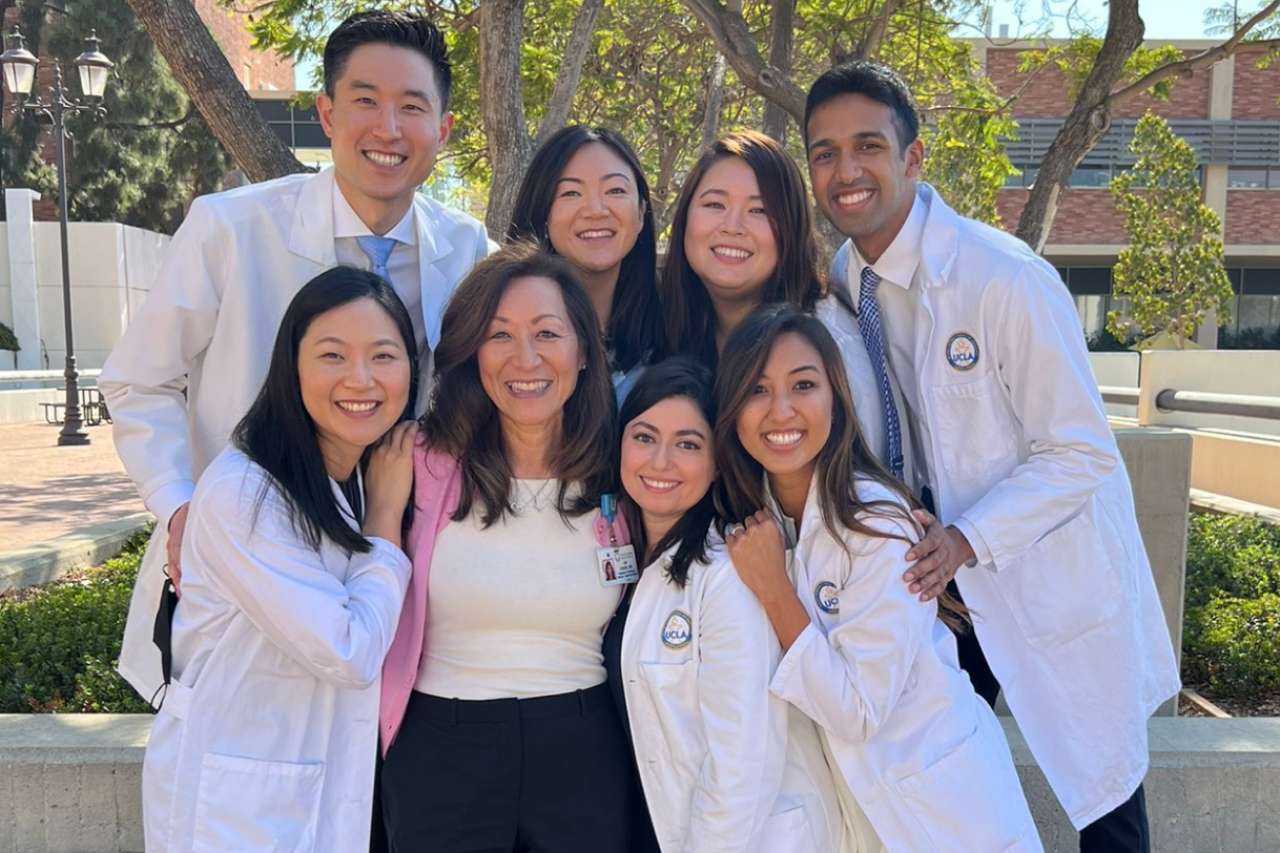 Fellowship Program participants outside