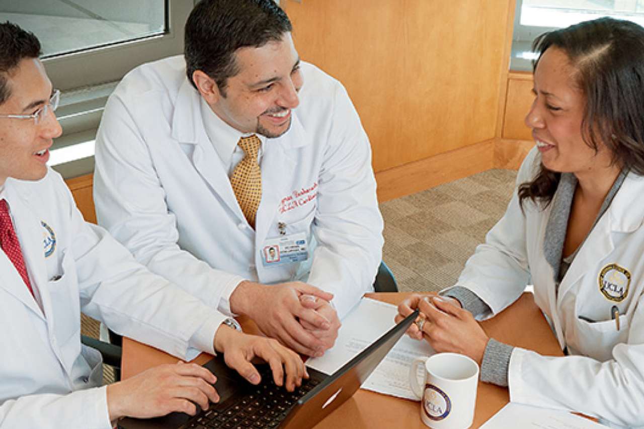 doctors standing in a circle