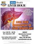 Long Term Management of Liver Transplant flyer
