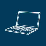 Graphic illustration of a computer