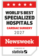 Newsweek World's Best Specialized Hospitals Cardiac Surgery 2027 badge