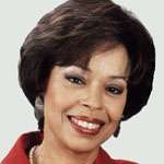  A headshot of Dr. Gail Wyatt, a smiling Black woman with short dark hair, wearing a red top and a pearl necklace.
