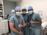 Surgery team thumbs up