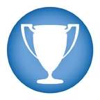 Blue Trophy Icon